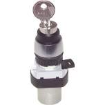 Airtec T-22-314. 3/2-way Key-operated switch-valve, black (22,5mm), M5