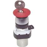 Airtec T-22-315. 3/2-way Emergency stop button-valve, red (22,5mm), M5