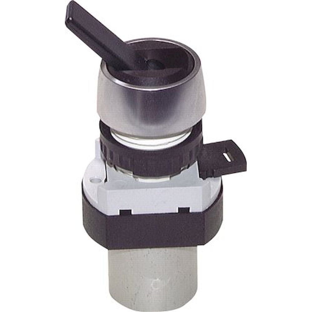 Airtec T 22 316. 3/2-Wege Kipphebel-Ventil, schwarz (22,5mm), M5