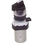 Airtec T 22 513. 5/2-Wege Drehschalter-Ventil, schwarz (22,5mm), M5