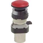 Airtec T-30-318. 3/2-way Emergency stop button-valve, red (30,5mm), M5