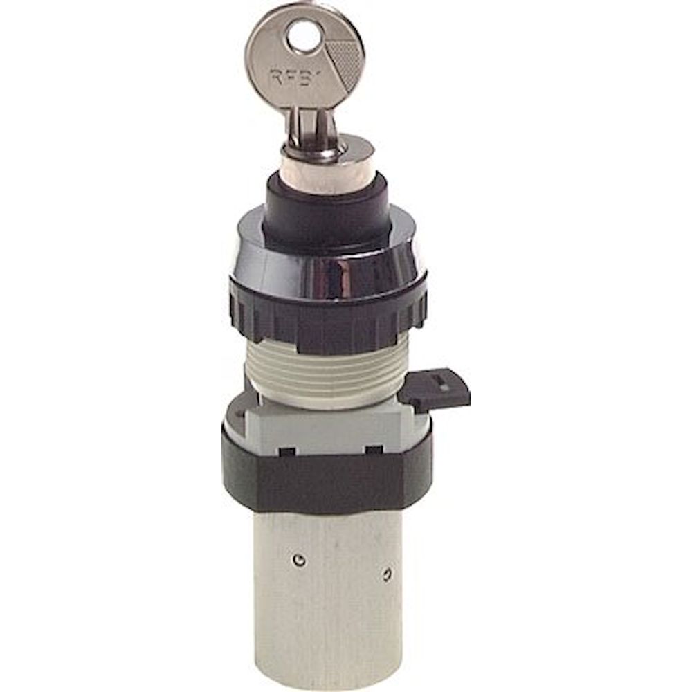 Airtec T 30 514. 5/2-Wege Schlüsselschalter-Ventil, schwarz (30,5mm), M5