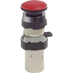 Airtec T-30-518. 5/2-way Emergency stop button-valve, red (30,5mm), M5