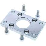 TB 50. ISO 15552-flange attachment 50 mm, Zinc plated steel