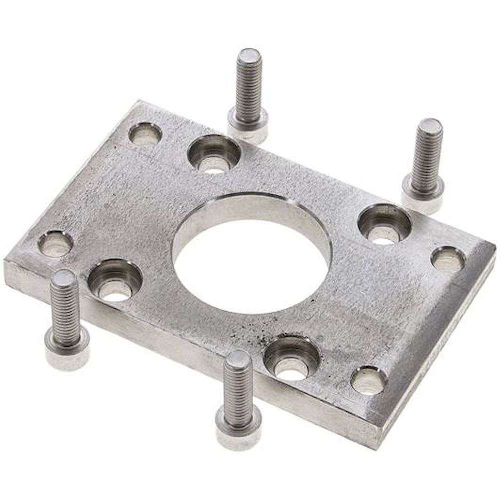 ISO 15552-flange attachment 63 mm, 1.4401