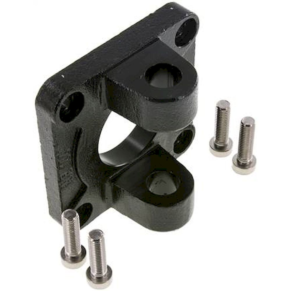 ISO 15552-Yoke swivel fastening 100 mm, Burnished steel