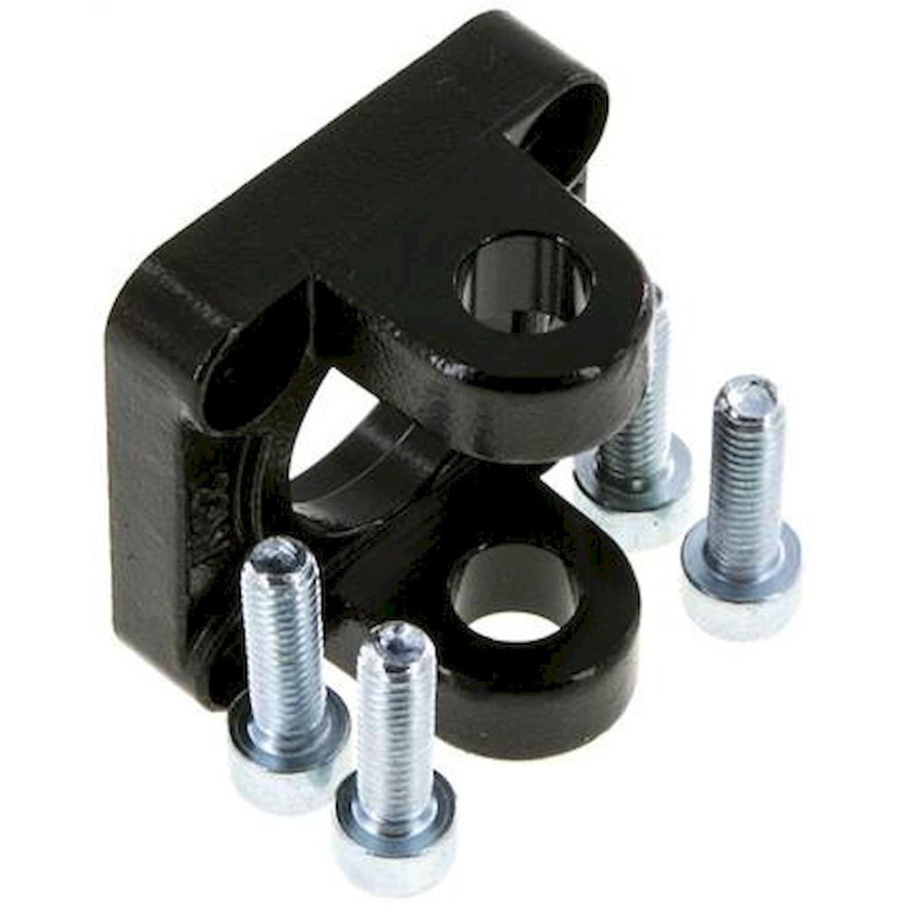 ISO 15552-Yoke swivel fastening 32 mm, Burnished steel