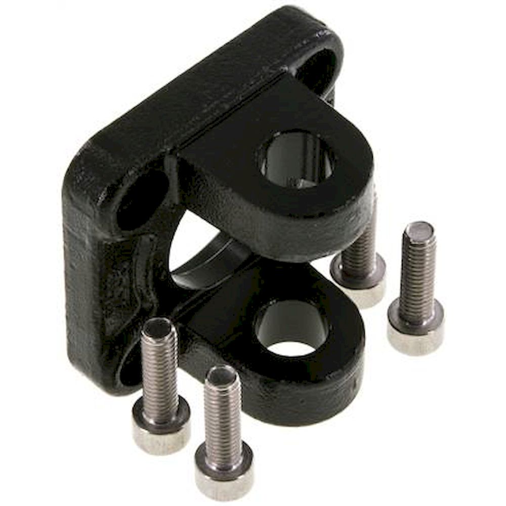 ISO 15552-Yoke swivel fastening 40 mm, Burnished steel