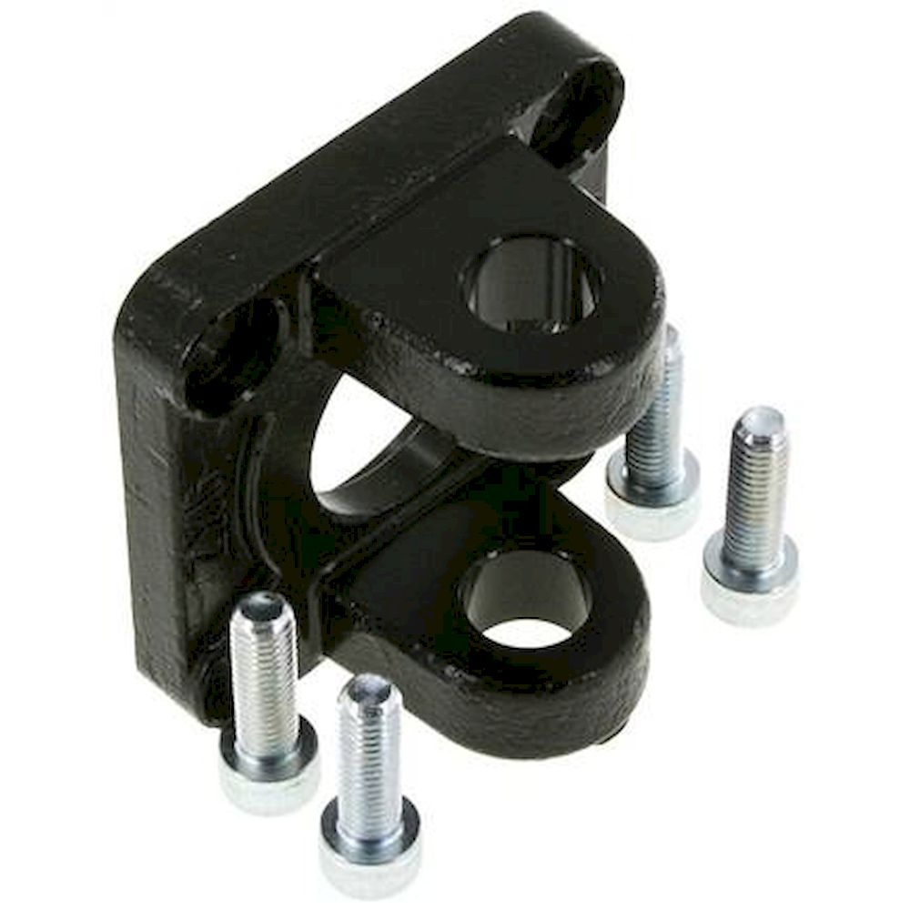 ISO 15552-Yoke swivel fastening 63 mm, Burnished steel