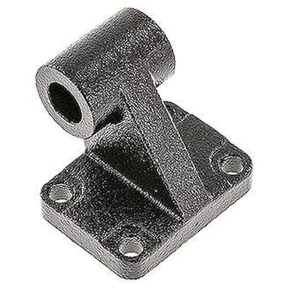 ISO 15552-90° loop strap swivel mounting 63 mm, Burnished steel