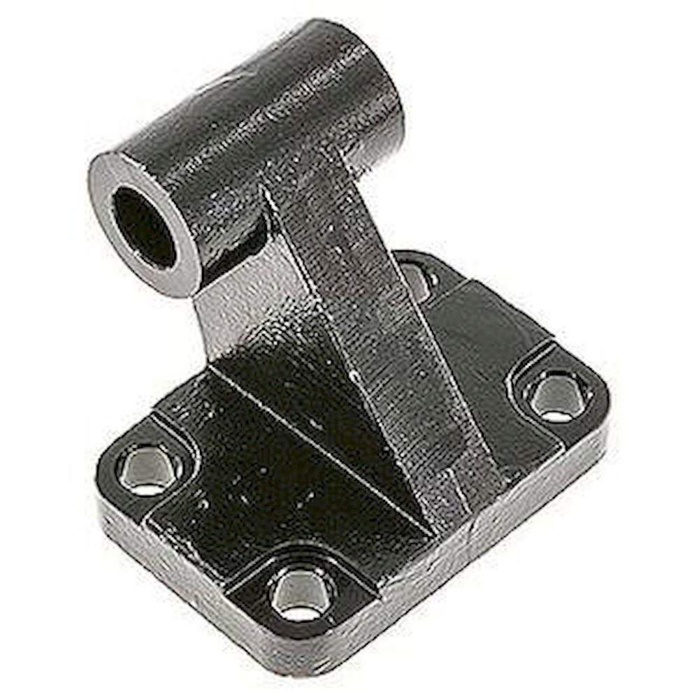 ISO 15552-90° loop strap swivel mounting 80 mm, Burnished steel