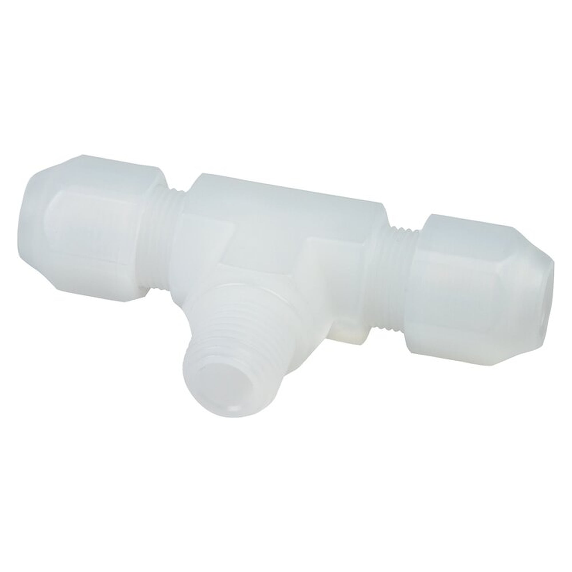 Schlauchverschraubung, T-Form, Einschraubgewinde G 1/2", Schlauch 10x8 mm, PVDF