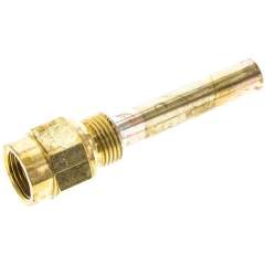 TR 10012 SI MS Schutzrohr f. Maschinenthermometer, 100mm, Messing