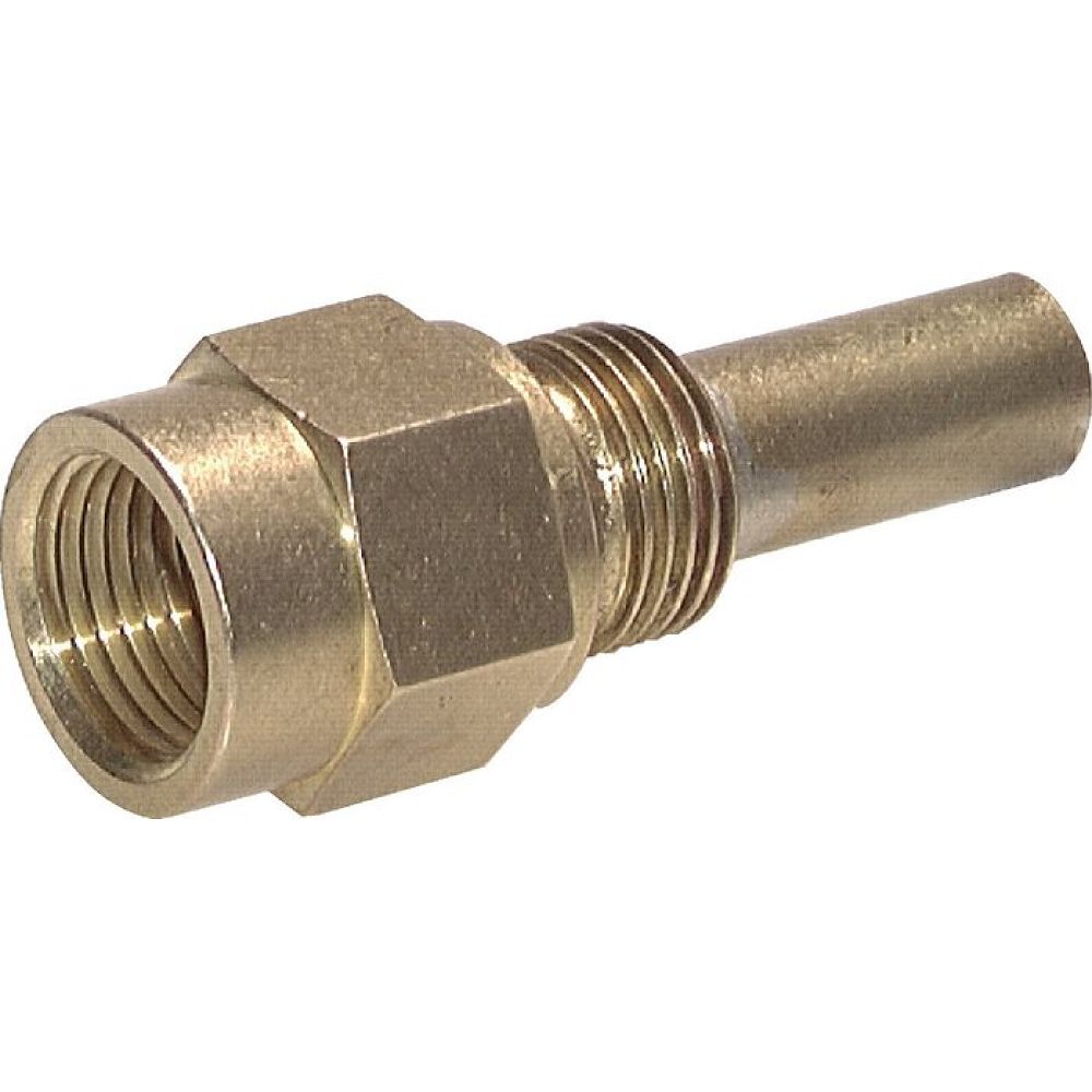 TR 40012 SI MS Schutzrohr f. Maschinenthermometer, 400mm, Messing