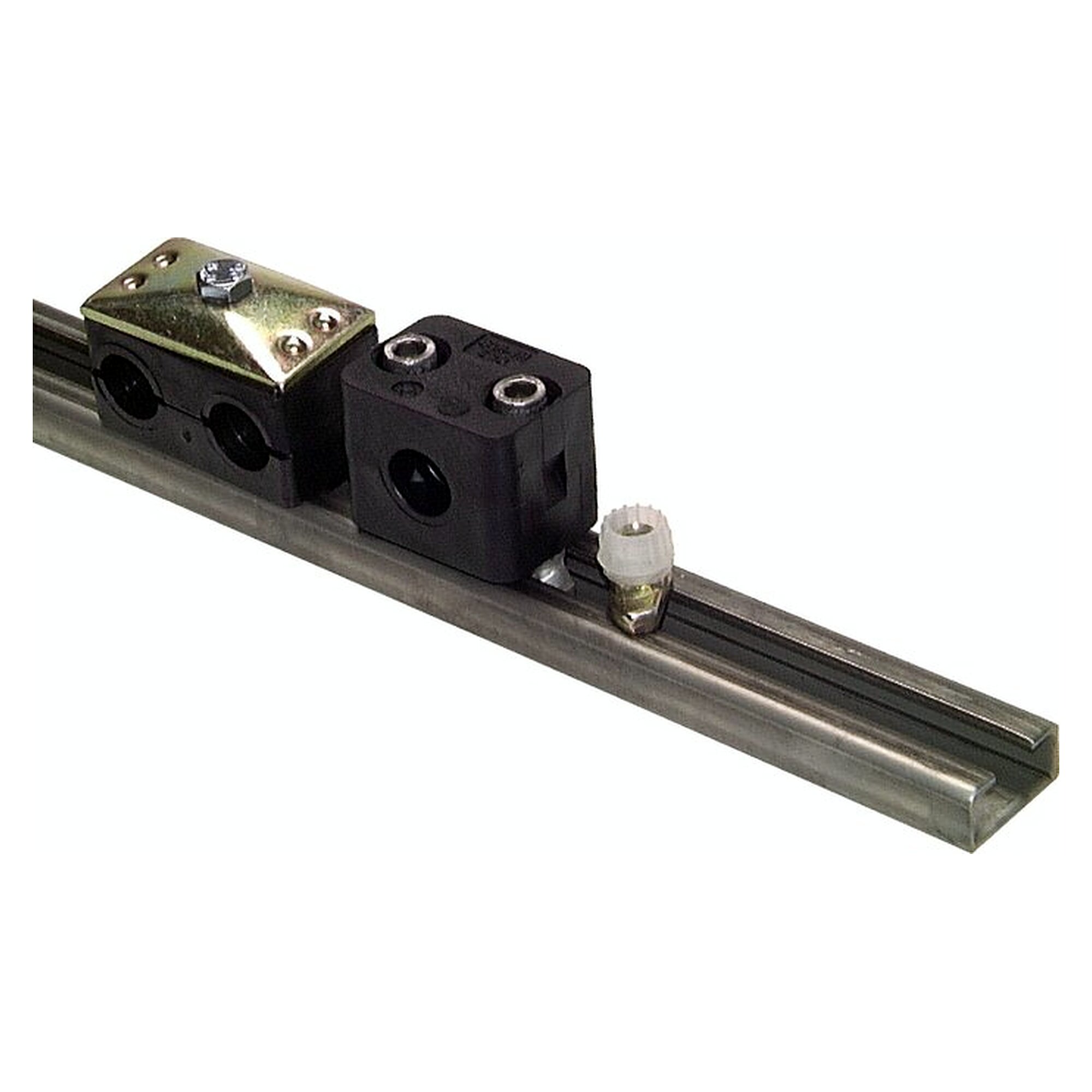 C rail, 28x14mm, zinc-plated steel, 1mtr., H 14 mm, rail length 1 m