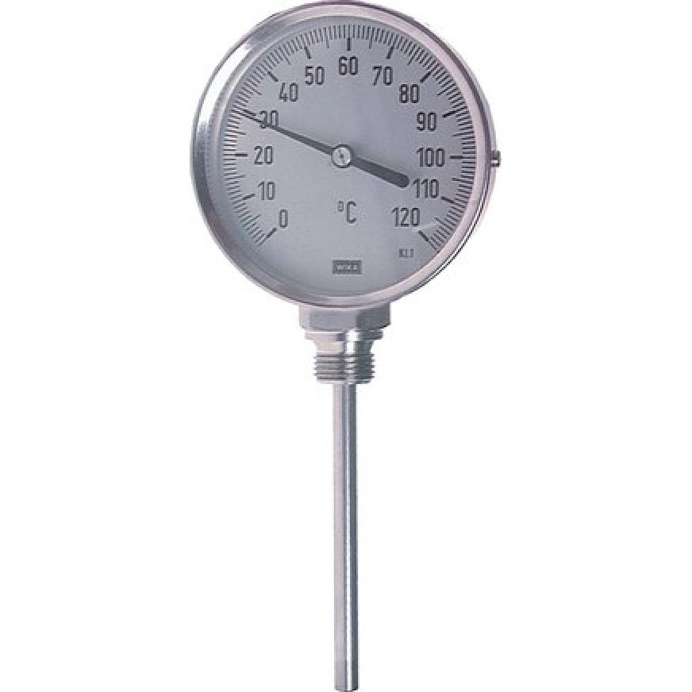 Wika TS 200160160 Bimetallthermometer, senkrecht D160/0 bis +200°C/160mm