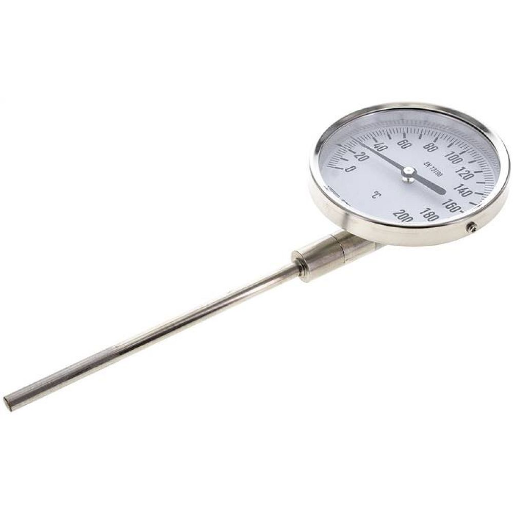 Wika TST 200100160 ES Bimetallthermometer, senkrecht D100/0 bis +200°C/160mm
