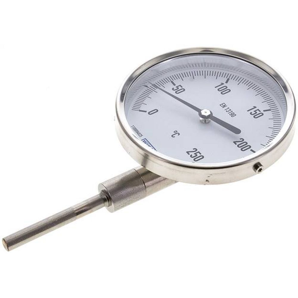 Wika TST 25010063 ES Bimetallthermometer, senkrecht D100/0 bis +250°C/63mm