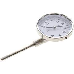 Wika TST 80100160 ES Bimetallthermometer, senkrecht D100/0 bis +80°C/160mm