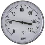 Wika TW 12010040 KU Bimetallthermometer, waagerecht D100/0 bis +120°C/40mm