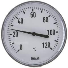 Wika TW 12010040 KU Bimetallthermometer, waagerecht D100/0 bis +120°C/40mm