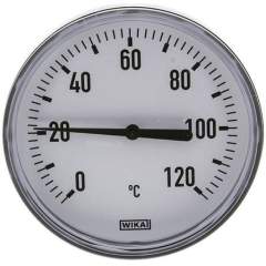 Wika TW 12010060 KU Bimetallthermometer, waagerecht D100/0 bis +120°C/60mm