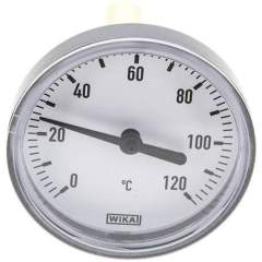 Wika TW 1206360 KU Bimetallthermometer, waagerecht D63/0 bis +120°C/60mm
