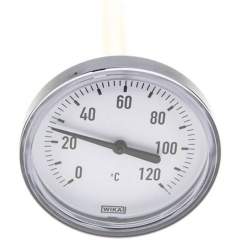 Wika TW 12080100 KU Bimetallthermometer, waagerecht D80/0 bis +120°C/100mm