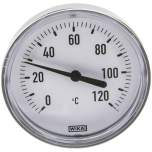 Wika TW 1208060 KU Bimetallthermometer, waagerecht D80/0 bis +120°C/60mm