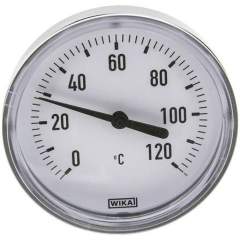 Wika TW 1208060 KU Bimetallthermometer, waagerecht D80/0 bis +120°C/60mm