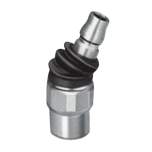 Nitto Kohki Twist Plug. Quick Connect Coupling TS-20PFF, Steel, NBR