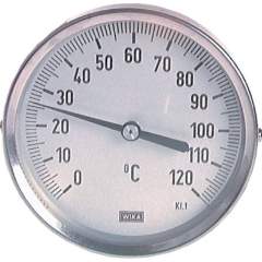 Wika TW 500160200 Bimetallthermometer, waagerecht D160/0 bis +500°C/200mm