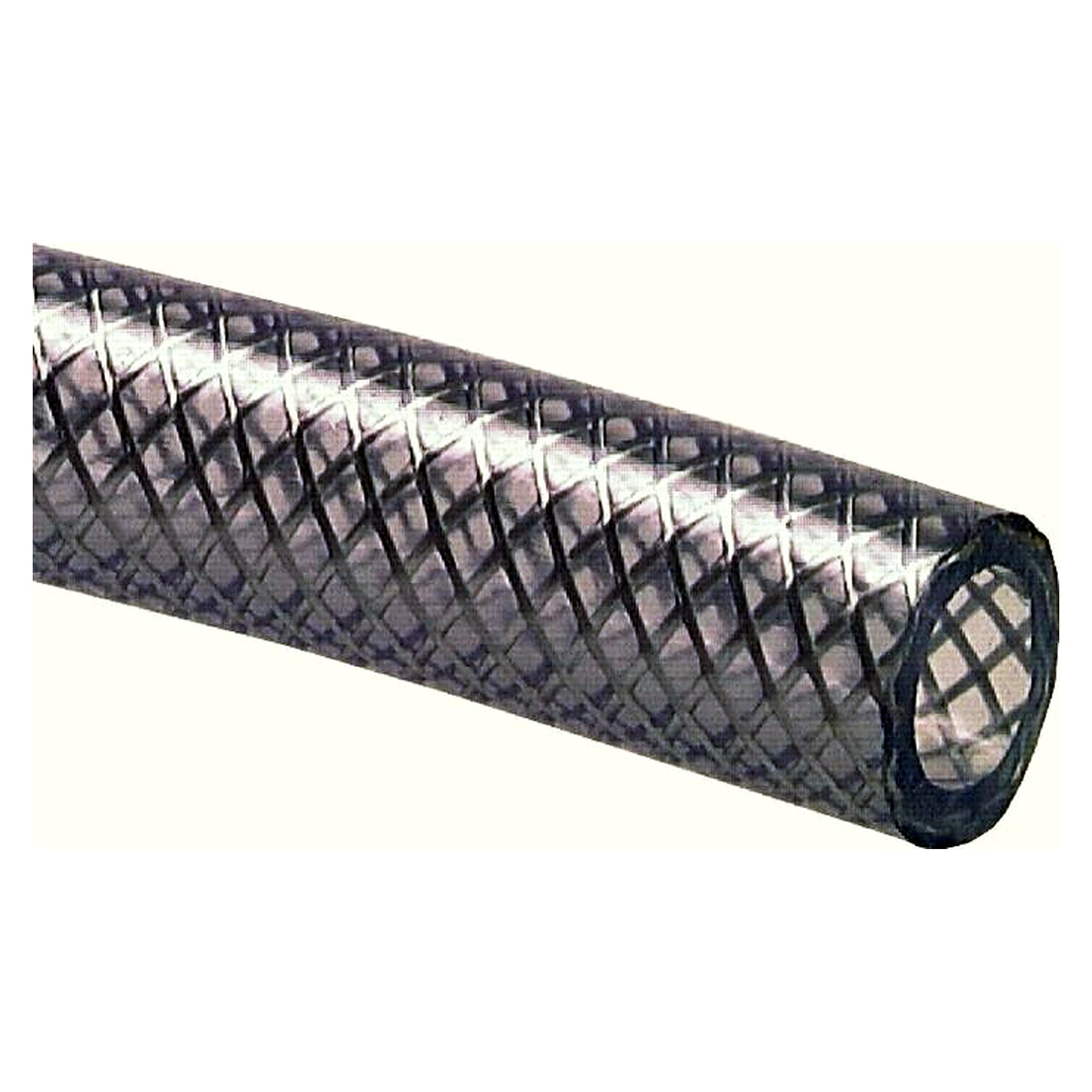 PVC-Gewebeschlauch, 8 (5/16") x 14 mm, transparent, 10 mtr. Rolle