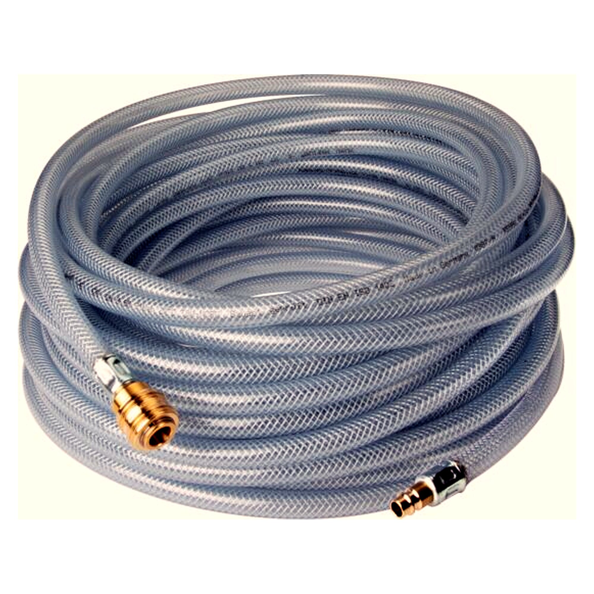 PVC-Gewebeschlauch 13 (1/2")x20mm, 10 m mit Kupplung und Stecker