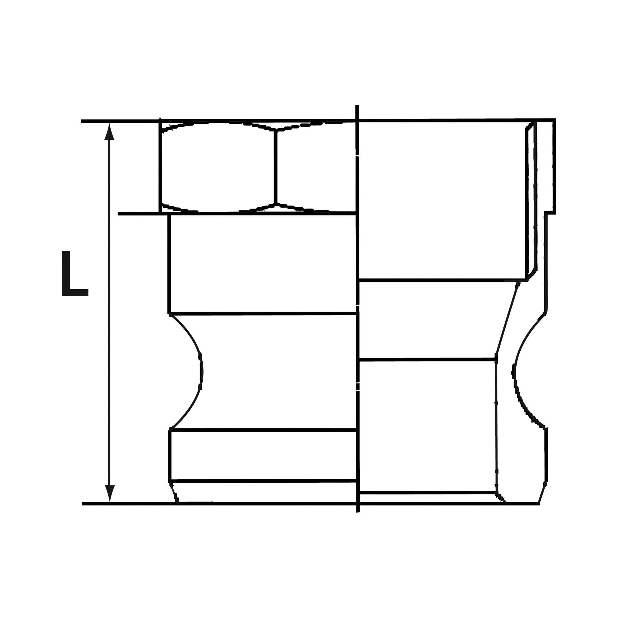 Kamlok quick-connect plug, Interior thread, A type, Alu, G 1 - Riegler 108067
