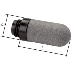 UC-70. Plastic muffler, sintered (Standard), M 7