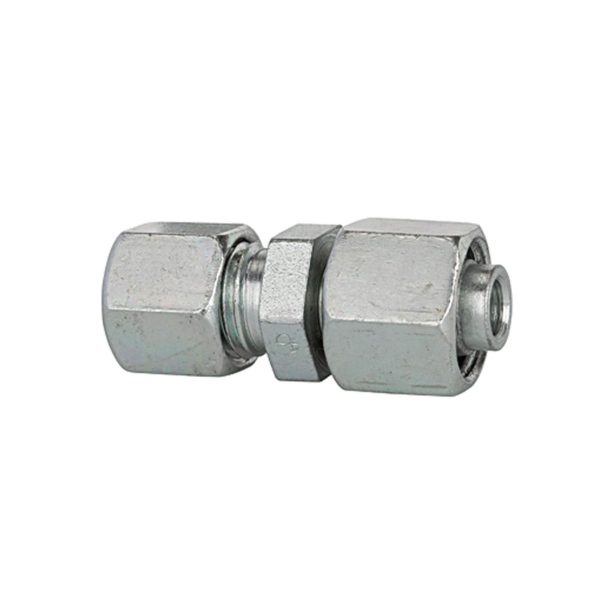Reducer, Pipe ext. Ø Female connector 22/12 mm, galvanised steel - Riegler 159252