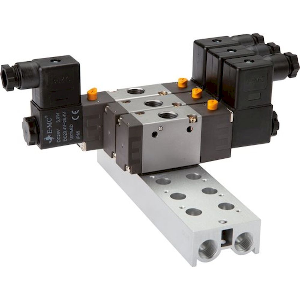 E.MC V-32-12. Multiple manifold (12-fold) for 3/2-way valves