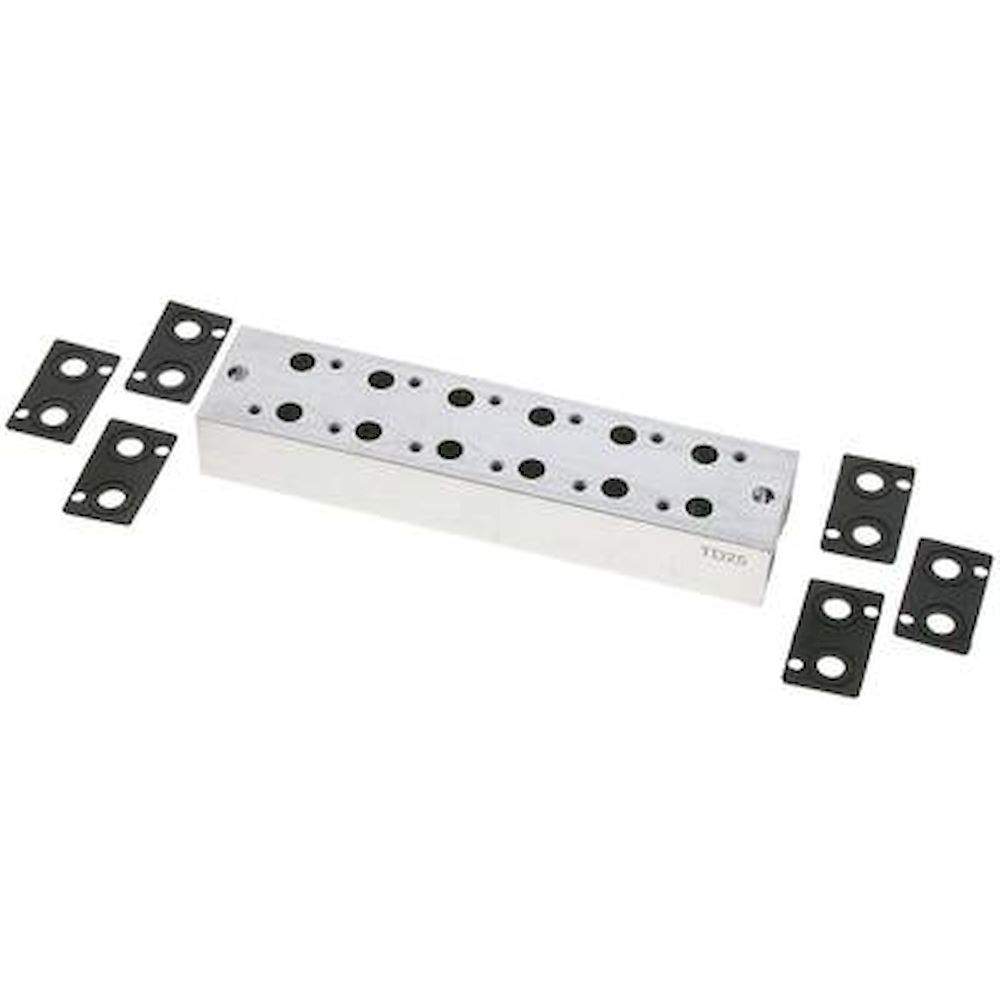 E.MC V-31-6. Multiple manifold (6-fold) for 3/2-way valves