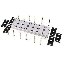 E.MC V 52-6. Mehrfachanschlussplatte (6-fach) für 5/2-Wege & 5/3-Wege Ventile