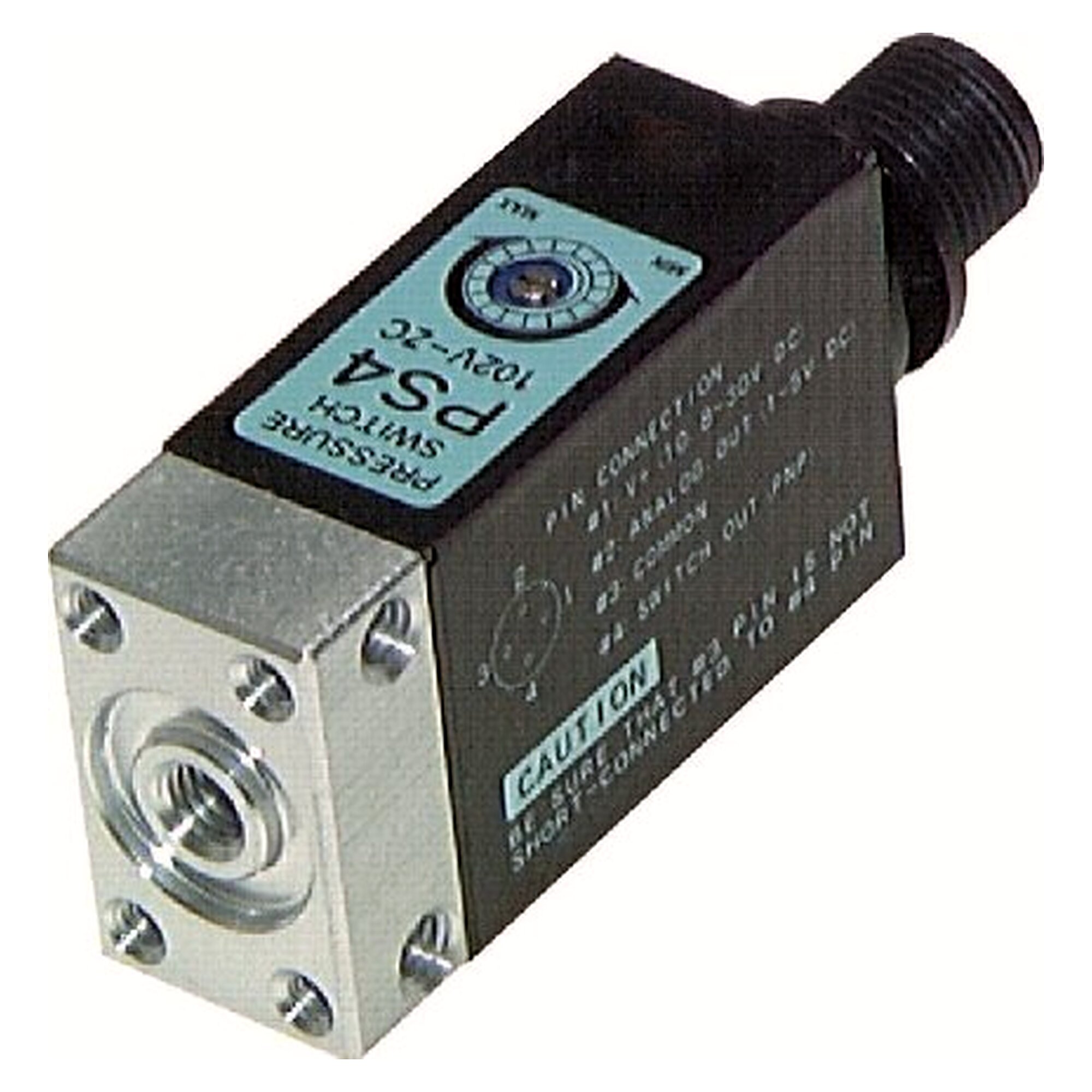 Pressure switch, 0 - 1 bar, polycarbonate, overpressure safety 3 bar, protection IP 40