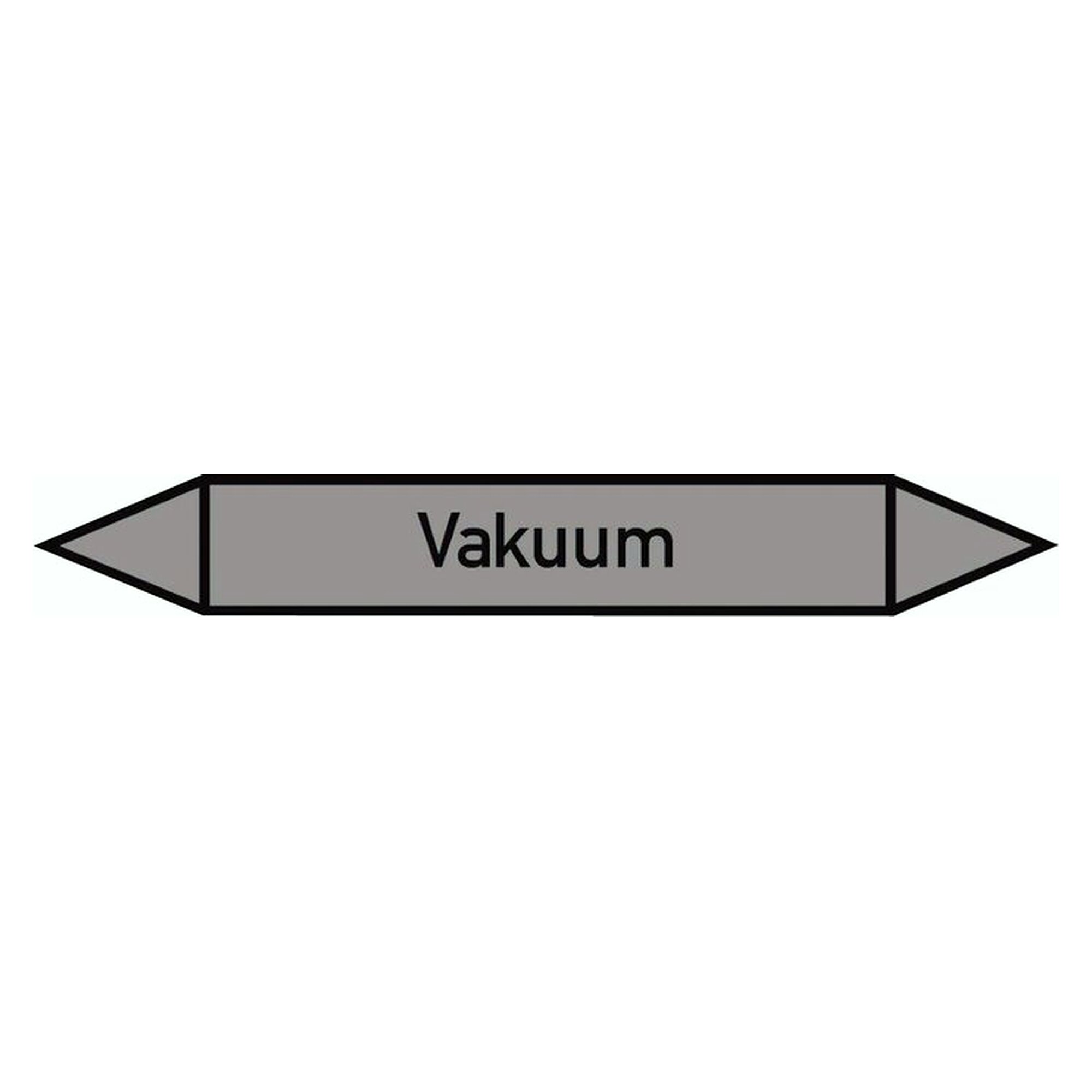 Pipe marking label, double arrow, self-adhesive, 37 x 270 mm, vacuum