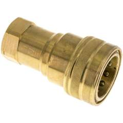 Hydraulikkupplung ISO 7241-1B, Muffe, NPT 1"(IG),Messing