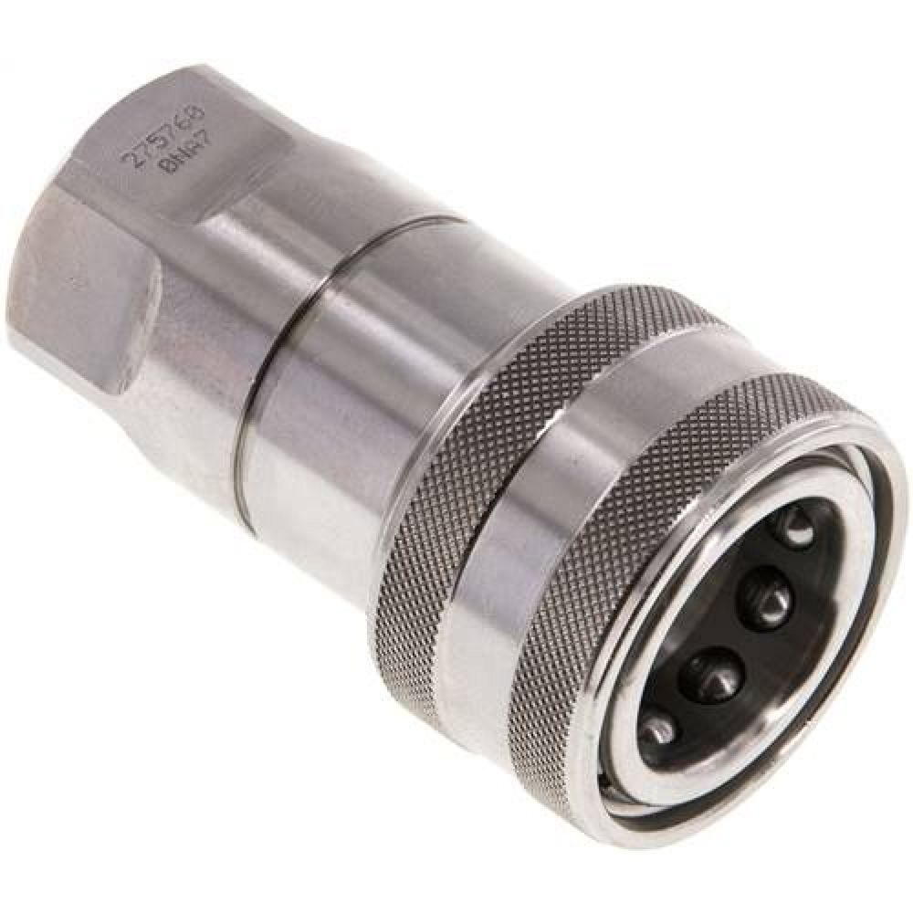 Hydraulikkupplung ISO 7241-1B, Muffe, G 1/2"(IG),Edelstahl