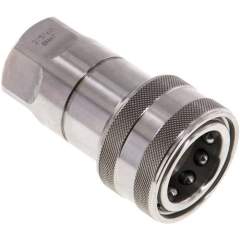 Hydraulikkupplung ISO 7241-1B, Muffe, G 1/2"(IG),Edelstahl