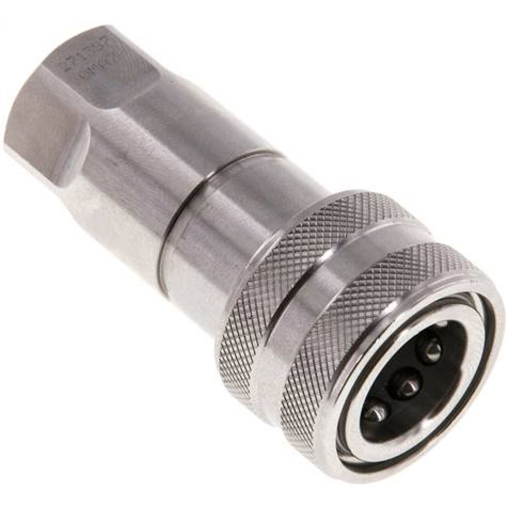 Hydraulikkupplung ISO 7241-1B, Muffe, G 1/4"(IG),Edelstahl