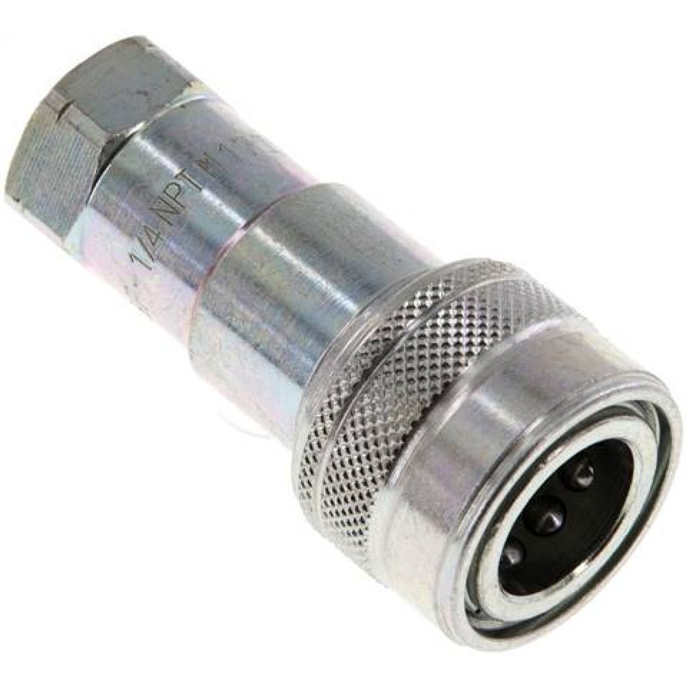 Hydraulikkupplung ISO 7241-1B, Muffe, NPT 1/4"(IG), Stahl