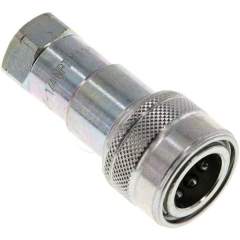 Hydraulikkupplung ISO 7241-1B, Muffe, NPT 1/4"(IG), Stahl