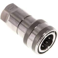 Hydraulikkupplung ISO 7241-1B, Muffe, G 3/8"(IG),Edelstahl