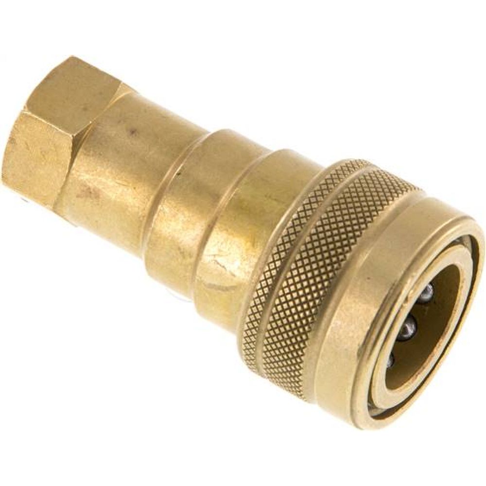 Hydraulikkupplung ISO 7241-1B, Muffe, G 3/8"(IG),Messing